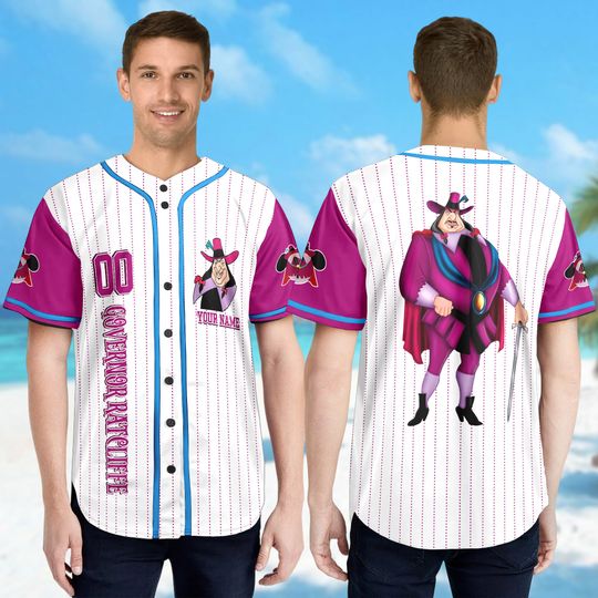 Custom Governor Ratcliffe Baseball Jersey, Pocahontas Baseball Jersey Team