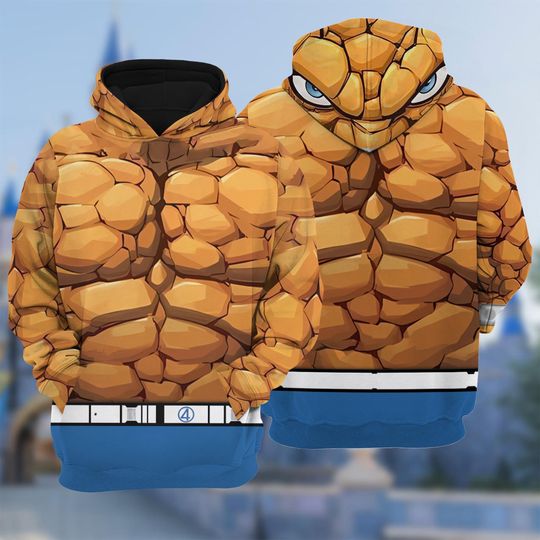 Ben Grimm The Fantastic Four First Steps 3D Hoodie