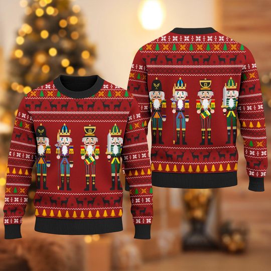 Nutcracker Christmas Ugly Sweater, Nutcracker Christmas Sweatshirt, Nutcracker Xmas Party Holiday Shirt, Christmas Gift For Men Women Kid