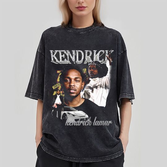Kendrick Lamar T-Shirt,Rapper Homage Graphic T-Shirt