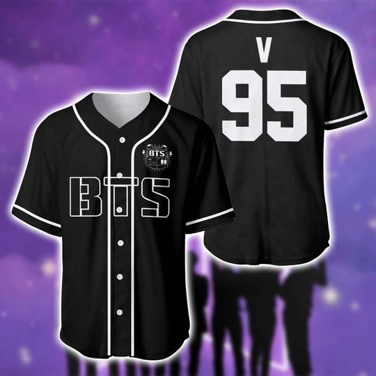 Kpop Baseball Jersey, Custom Fan Gift, BTS Inspired Niche, World Tour 2026-2027 Outfit