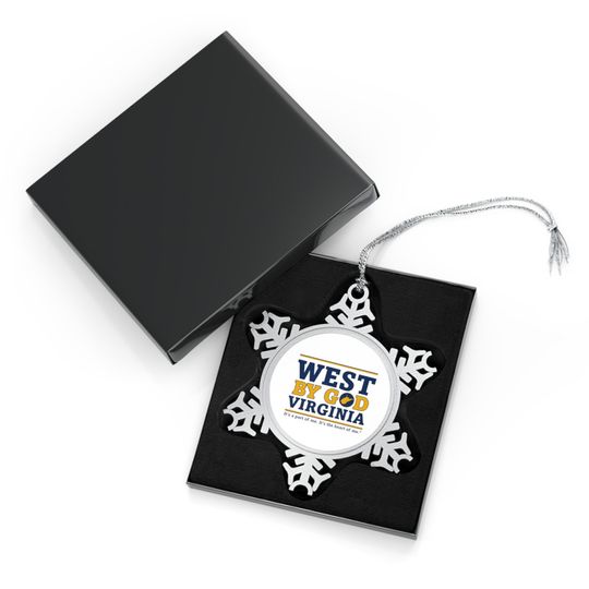 WBGV Pewter Snowflake Ornament