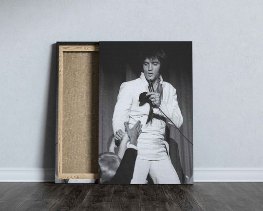 Elvis Presley Poster, Rock And Roll Canvas Wall Art