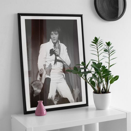 Elvis Presley Poster, Rock And Roll Canvas Wall Art