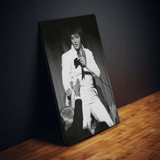 Elvis Presley Poster, Rock And Roll Canvas Wall Art