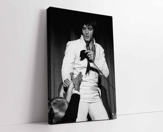 Elvis Presley Poster, Rock And Roll Canvas Wall Art