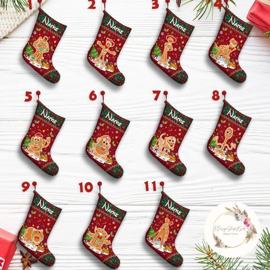 Personalized Disney Pixar Toy Story Gingerbread Christmas Stocking