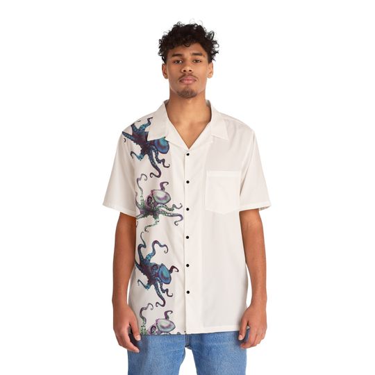 Octopus Men's Hawaiian Shirt Valentines day Birthday