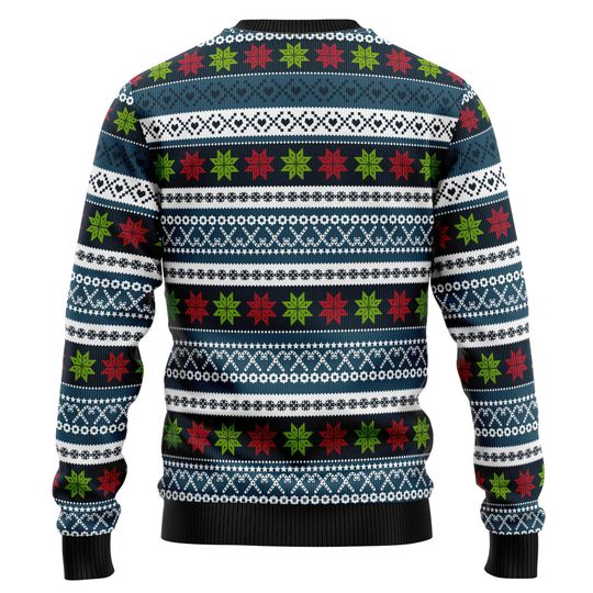 Santa Social Distancing Ugly Sweater, Funny Christmas Jumper