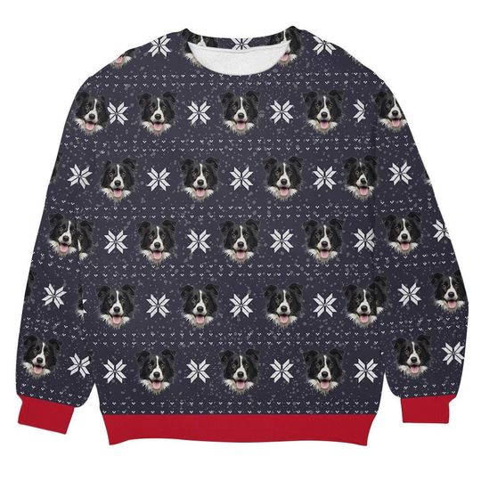 Custom Dog Face Christmas Sweater, Funny Pet Ugly Xmas Jumper
