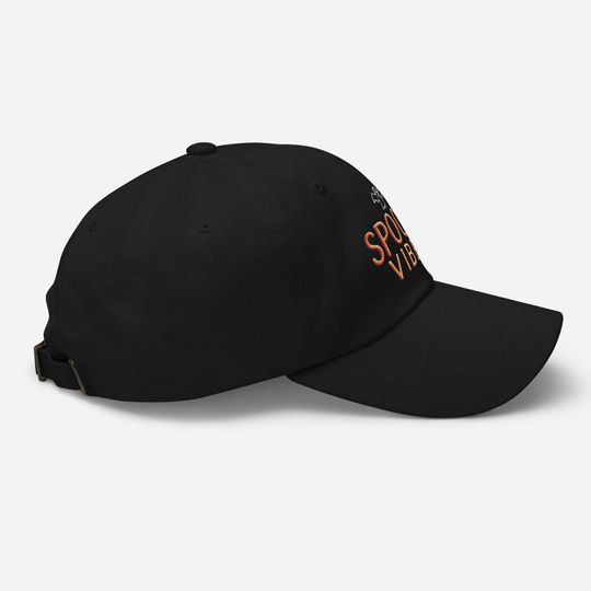 Get Into the Halloween Spirit Embroidered Spooky Vibes Dad Hat Great Gift