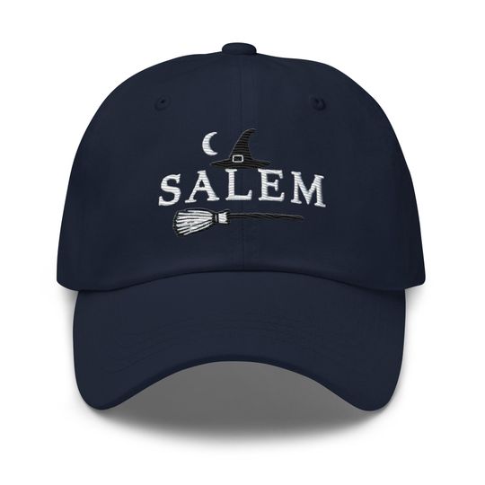 Salem Halloween Dad Hat: Low-Profile, Embroidered, Adjustable Strap