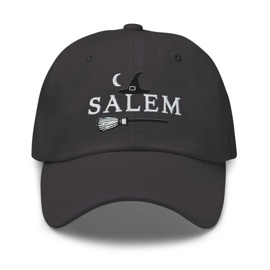 Salem Halloween Dad Hat: Low-Profile, Embroidered, Adjustable Strap