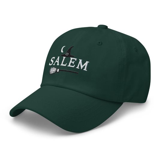 Salem Halloween Dad Hat: Low-Profile, Embroidered, Adjustable Strap