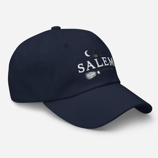 Salem Halloween Dad Hat: Low-Profile, Embroidered, Adjustable Strap