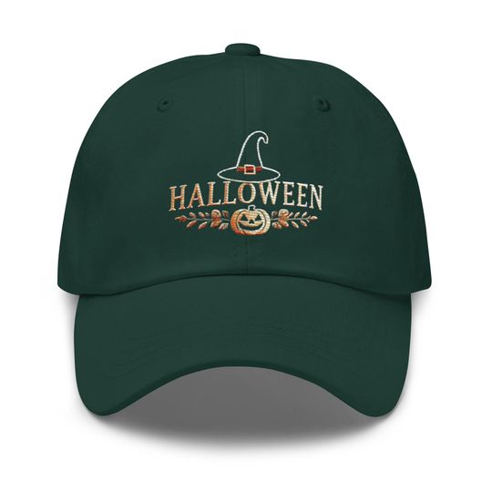 Embroidered Halloween Ghost Dad Hat Spooky Style for Every Day