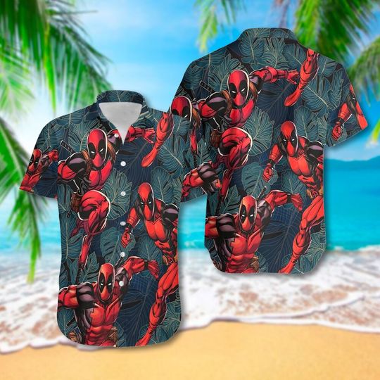 Comic Character Hawaiian Shirt, Superhuman Comics Film Hawaiian Shirt