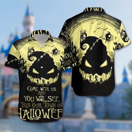 Oogie Boogie Come With Us You Will See This Our Town Hawaii Shirt