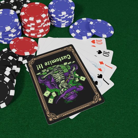 Custom Halloween Poker Playing Cards Set, Halloween Party Decor