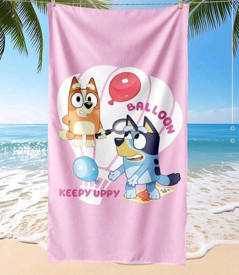 BlueyDad Dad Keepy Uppy Beach Towel for Kids