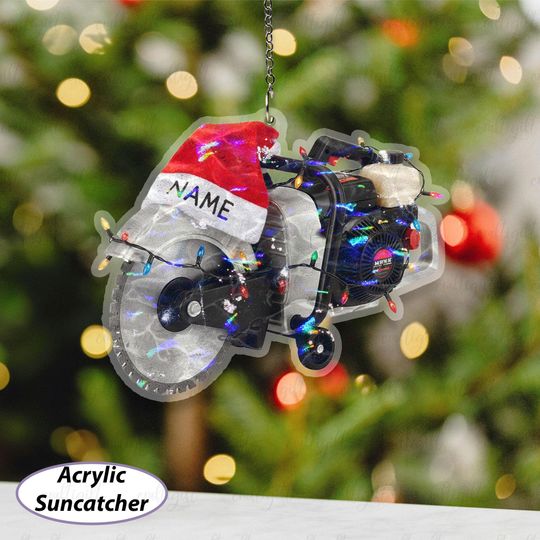 Cut Off Saw Ornament For Christmas Tree, Custom Name Power Saw Ornament, Concrete Cutter Holiday Decor, Gift For Construction Worker, MYB655