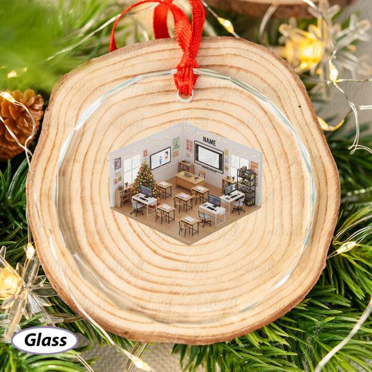 Computer Science Class Ornament Custom Name, Computer Teacher Appreciation Ornament, Software Engineering Classroom Ornament Gifts, MYB626