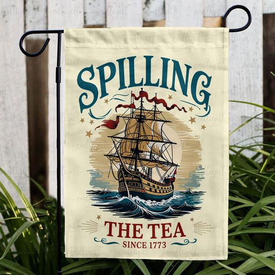 Classic Spilling The Tea Since 1773 Flag, Floral Usa Est 1776 Flag, Stars Stripes Usa Flag, Joe Dirt Fireworks Usa Since 1776 Flag