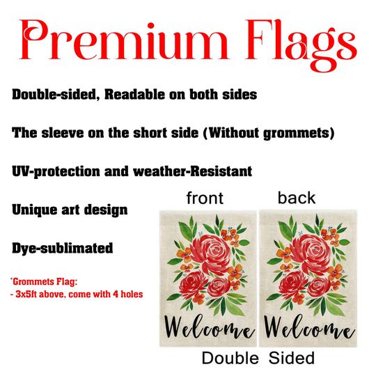 Vintage Christmas Home Garden Flag, Golden Tree Holiday Scene Flag, Merry & Bright Christmas Flag, Cozy Fireplace Holiday Scene Flag, MYK124