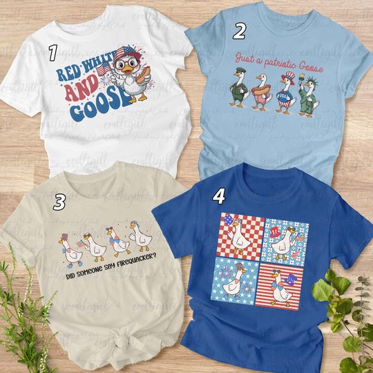 Red White And Patriotic Goose Shirt, Did Someone Say Firequacker Shirt, Fourth Of July Silly Goose Shirt, Cute Independence Day Family Shirt