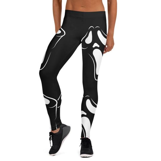 Scream Mask Halloween Costume | leggings
