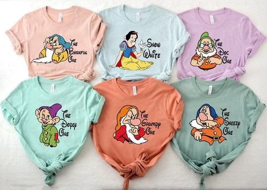 Seven Dwarfs Shirts, Disney Group Shirt