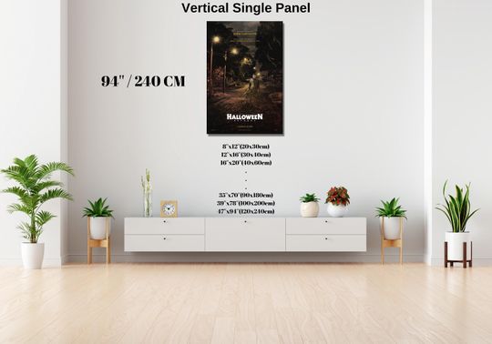 Halloween Ready To Hang Canvas,Michael Myers Wall Art,Rolled Canvas Print