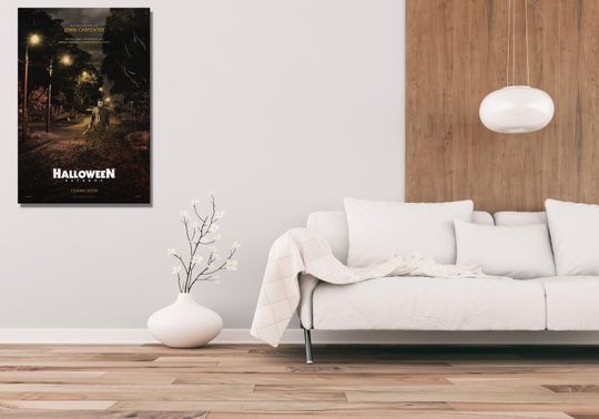 Halloween Ready To Hang Canvas,Michael Myers Wall Art,Rolled Canvas Print