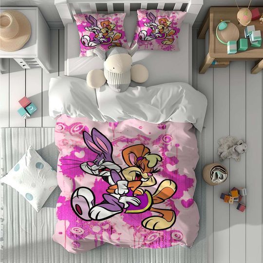 Daffy Duck Comfortable Three-Piece Bedding Set, Bedroom Decor, Gifts for Friends