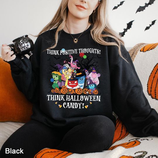 Inside Out 2 Halloween Sweatshirt, Disney Inside Out 2 Hoodie