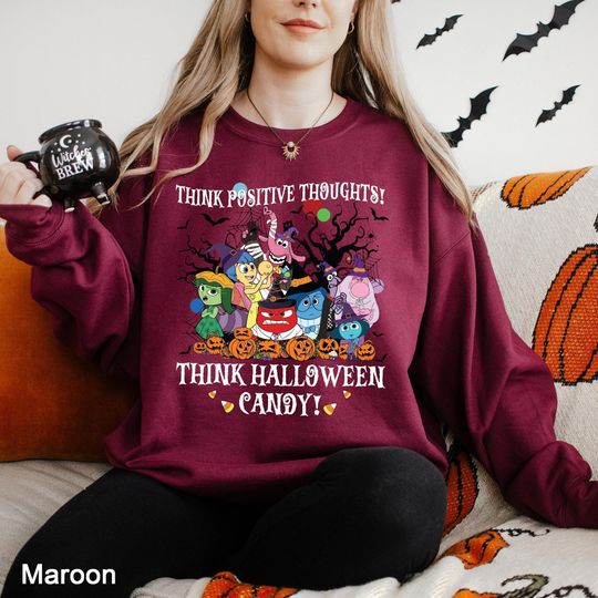 Inside Out 2 Halloween Sweatshirt, Disney Inside Out 2 Hoodie