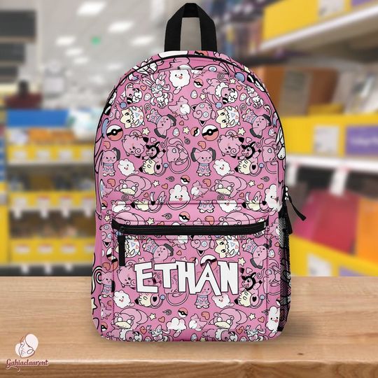 Clefairy Jigglypuff Disney Character Backpack