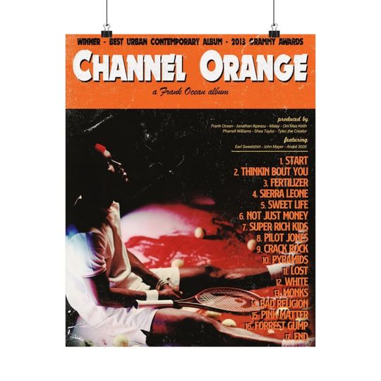 Frank Ocean - Poster | Rap Poster, Hip-Hop Poster