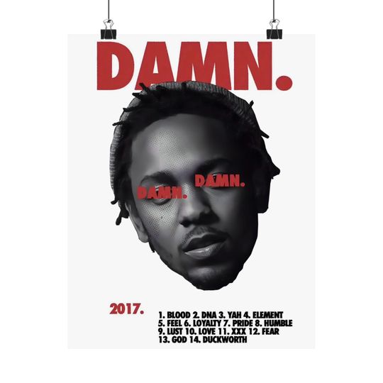 Kendrick Lamar - Poster | Rap Poster, Hip-Hop Poster