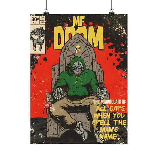 MF Dooom - Poster | Rap Poster, Hip-Hop Poster