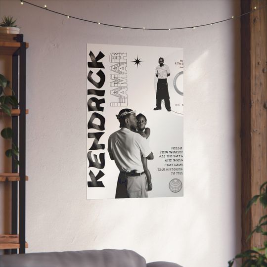 Kendrick Lamar - Poster | Rap Poster, Hip-Hop Poster