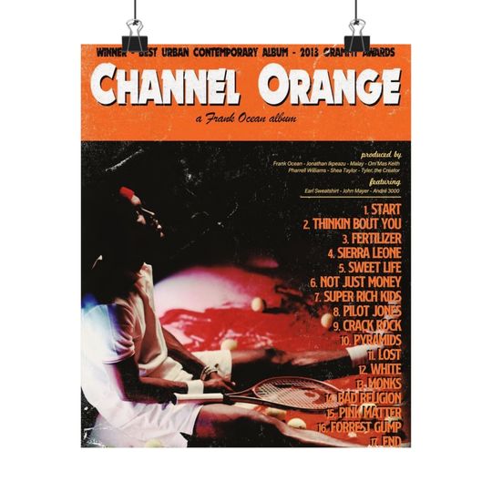 Frank Ocean - Poster | Rap Poster, Hip-Hop Poster