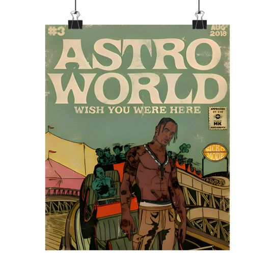 Travis - Poster | Rap Poster, Hip-Hop Poster