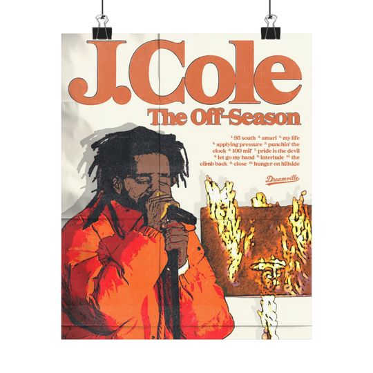 J Cole - Poster | Rap Poster, Hip-Hop Poster
