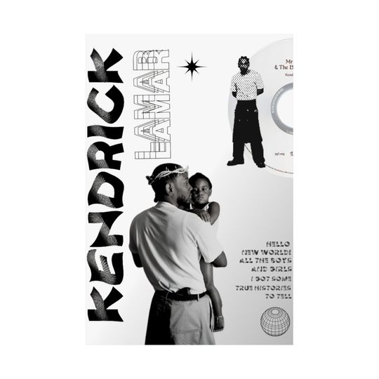 Kendrick Lamar - Poster | Rap Poster, Hip-Hop Poster