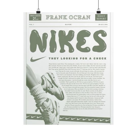 Frank Ocean - Poster | Rap Poster, Hip-Hop Poster