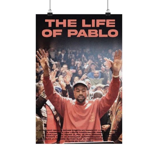 Kanye West - Poster | Rap Poster, Hip-Hop Poster