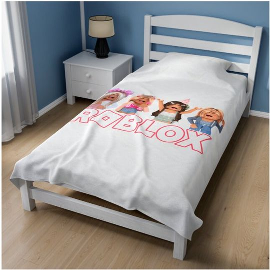 Girls Roblox Plush Blanket PERSONALIZABLE