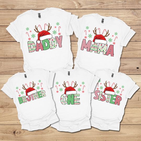 Family Christmas Birthday Shirts Winter 1st Birthday Family Matching Christmas Party Shirt December Winter Birthday Christmas 1st Mom Dad