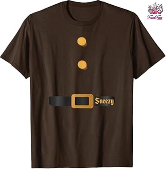 Halloween Seven Dwarfs Costume T-Shirt, Snow White and Seven Dwarfs Shirt